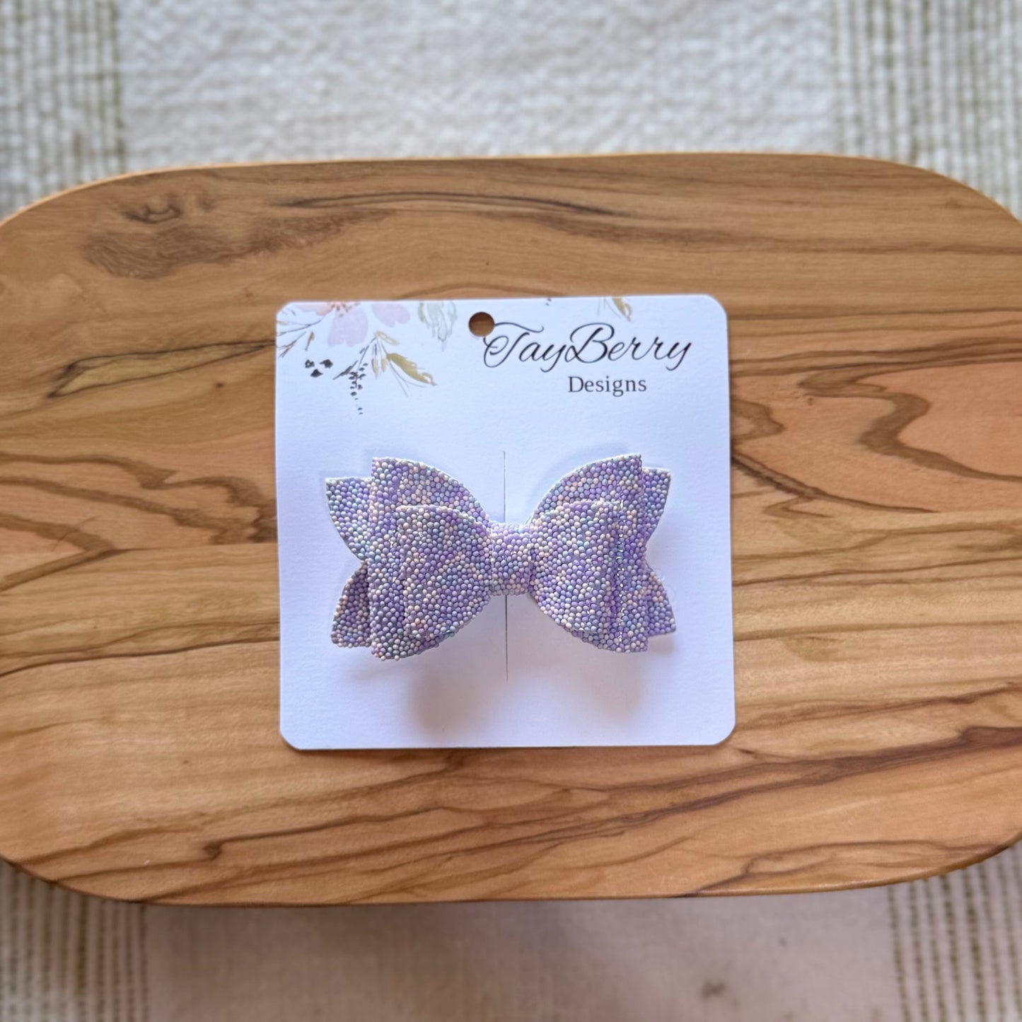 Pink & Purple Sprinkles - 3" Harper Faux Leather