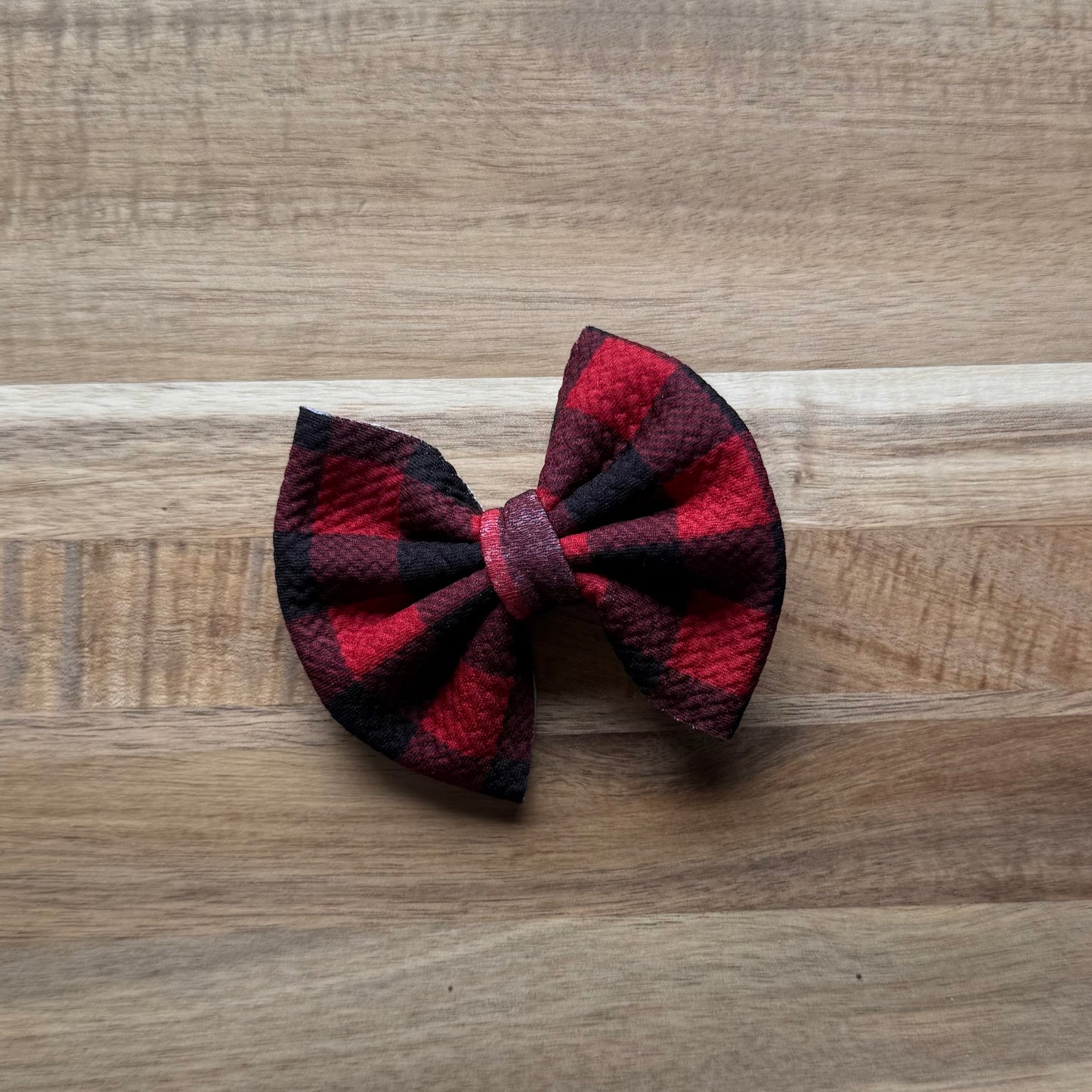 Red Buffalo Plaid- Floppy, Scrunchies & Head Wraps