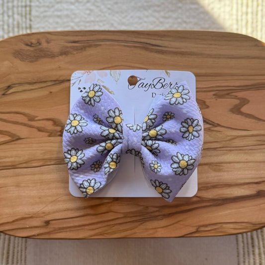 Daisies Purple - Medium Clip