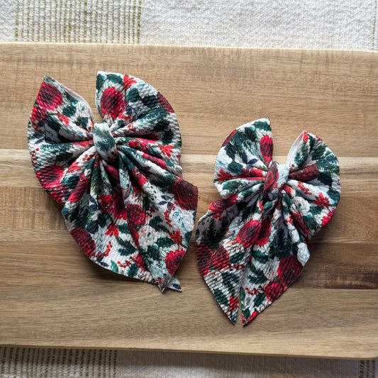 Christmas Floral - Floppy, Scrunchies & Head Wraps