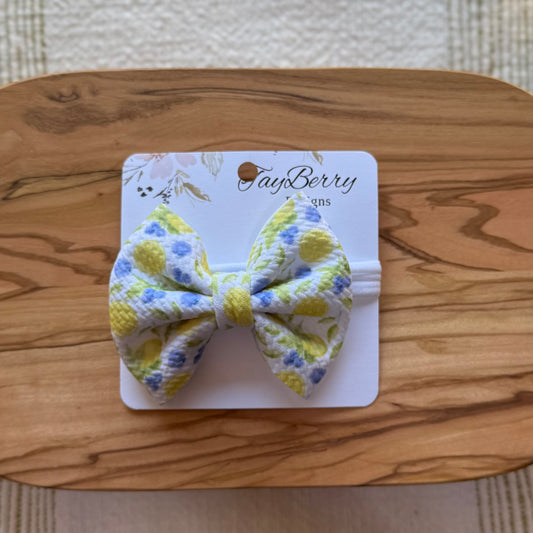 Blueberries & Lemons - Mini Headband