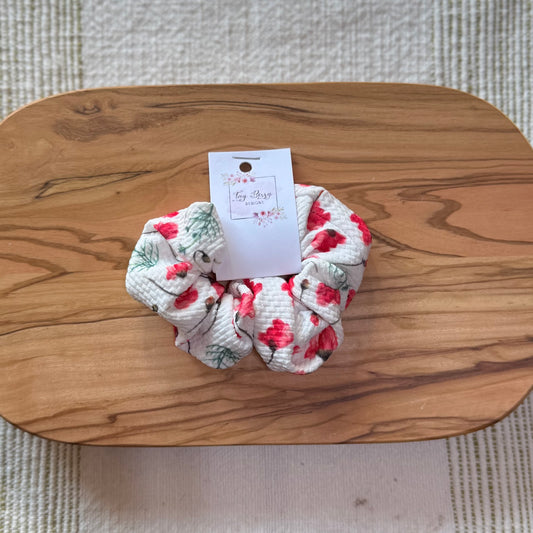 Poppy Flowers Scrunchie