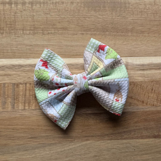 Grinch Patchwork - Floppy, Scrunchies & Head Wraps