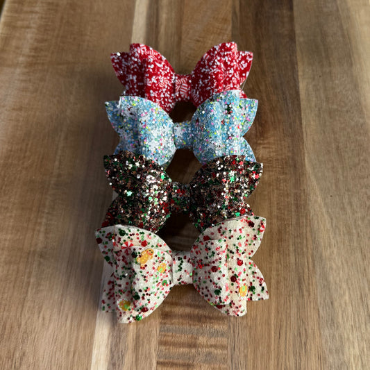 Christmas Glitter - 3" Harper Faux Leather