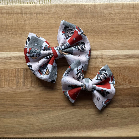 Checkered Minnie & Daisy Christmas - Floppy, Scrunchies & Head Wraps