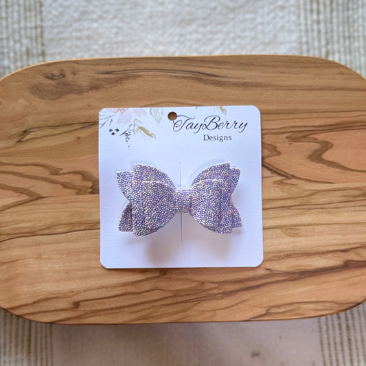 Pink & Purple Sprinkles - 3" Harper Faux Leather