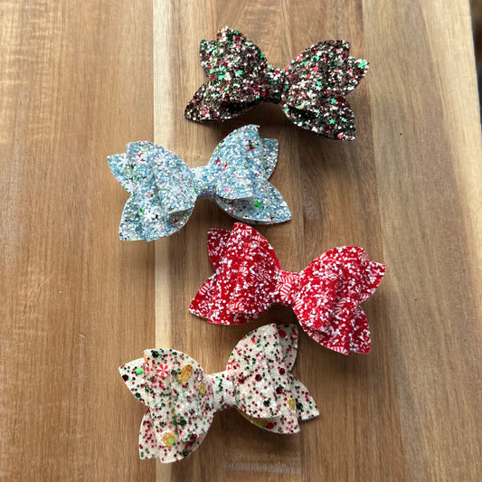 Christmas Glitter - 3" Harper Faux Leather