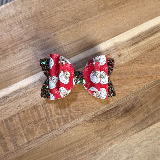 Red Santa - 3" Harper Faux Leather