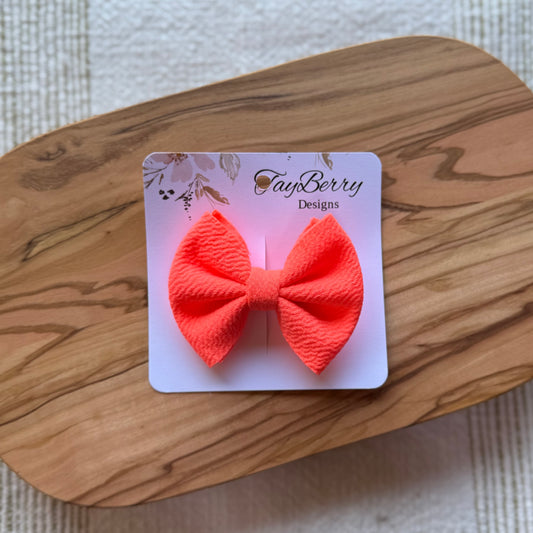 Neon Coral - Mini Clip