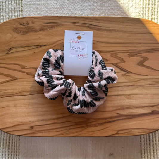 Pink Leopard Mama Scrunchie