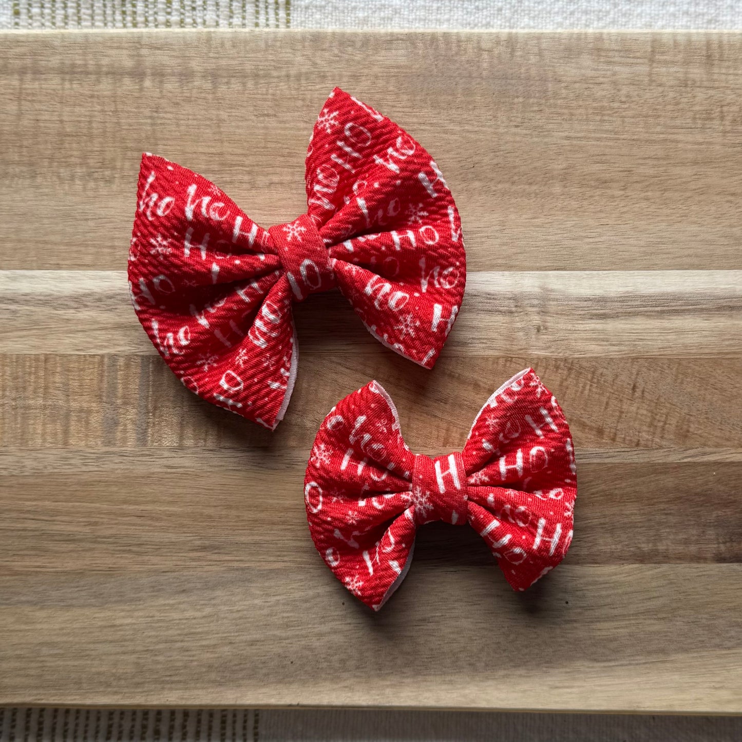 Red Ho Ho Ho - Floppy, Scrunchies & Head Wraps