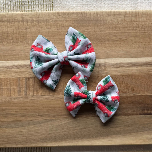 Christmas Trucks - Floppy, Scrunchies & Head Wraps